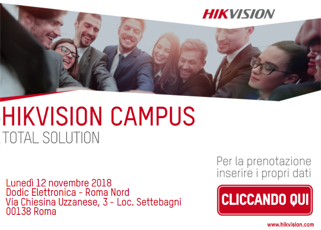 Hikvision campus - sede Dodic di Roma Nord